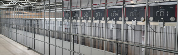 SSV-Kroschke AutoStore Roboter SSV-Kroschke AutoStore mit Roboter von oben