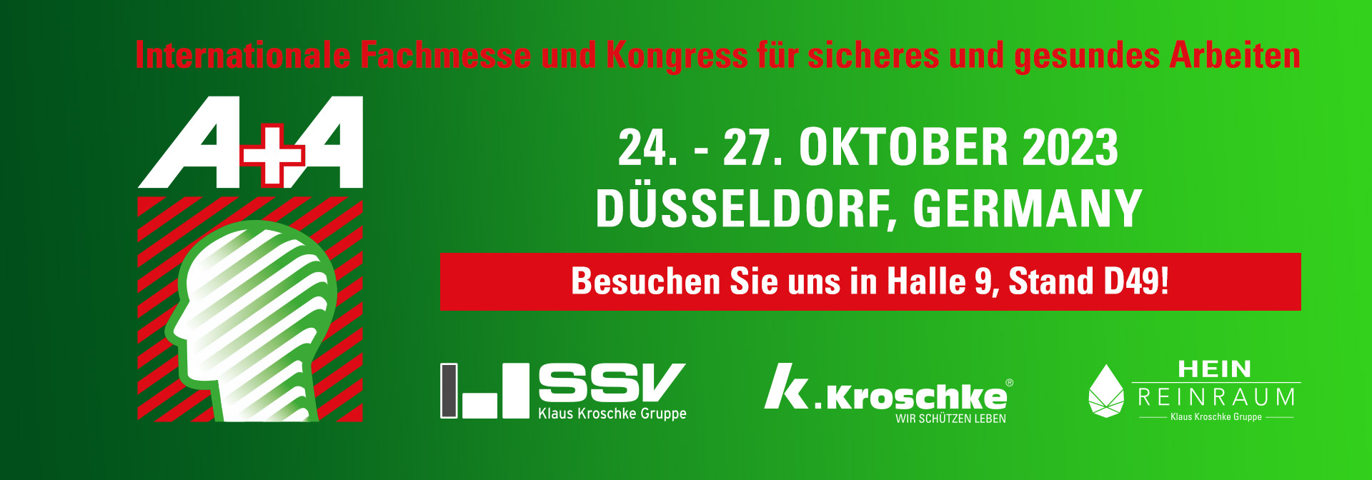 Klaus Kroschke Gruppe auf der A+A 2023